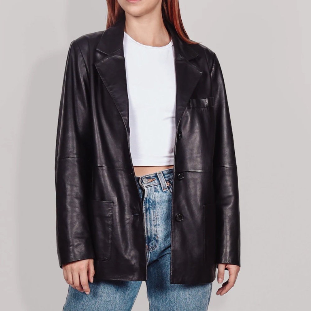NWT Madewell Leather Jacket, Hyer Goods Headstock